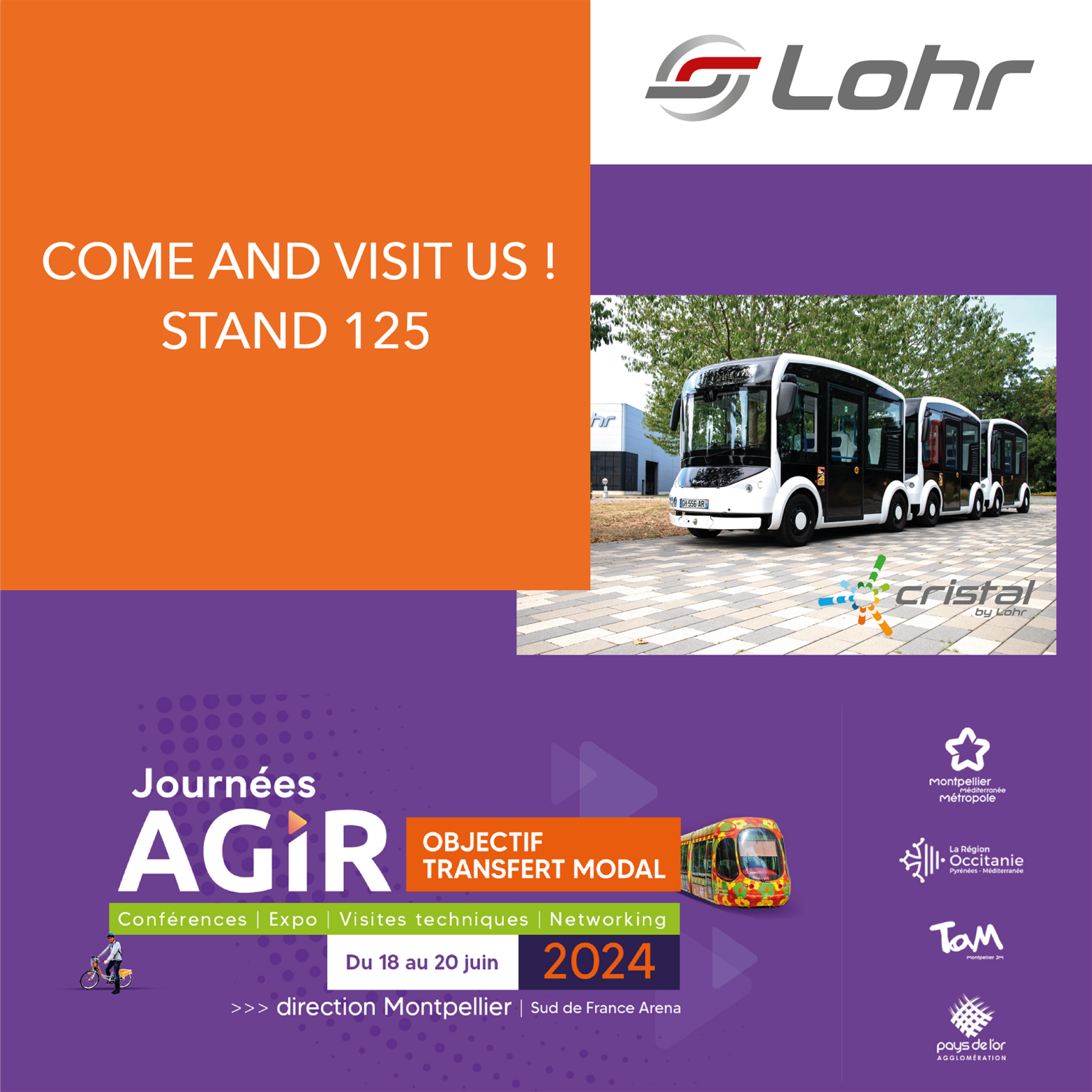 Lohr will be present at the “Journées Agir” in Montpellier from 18 to