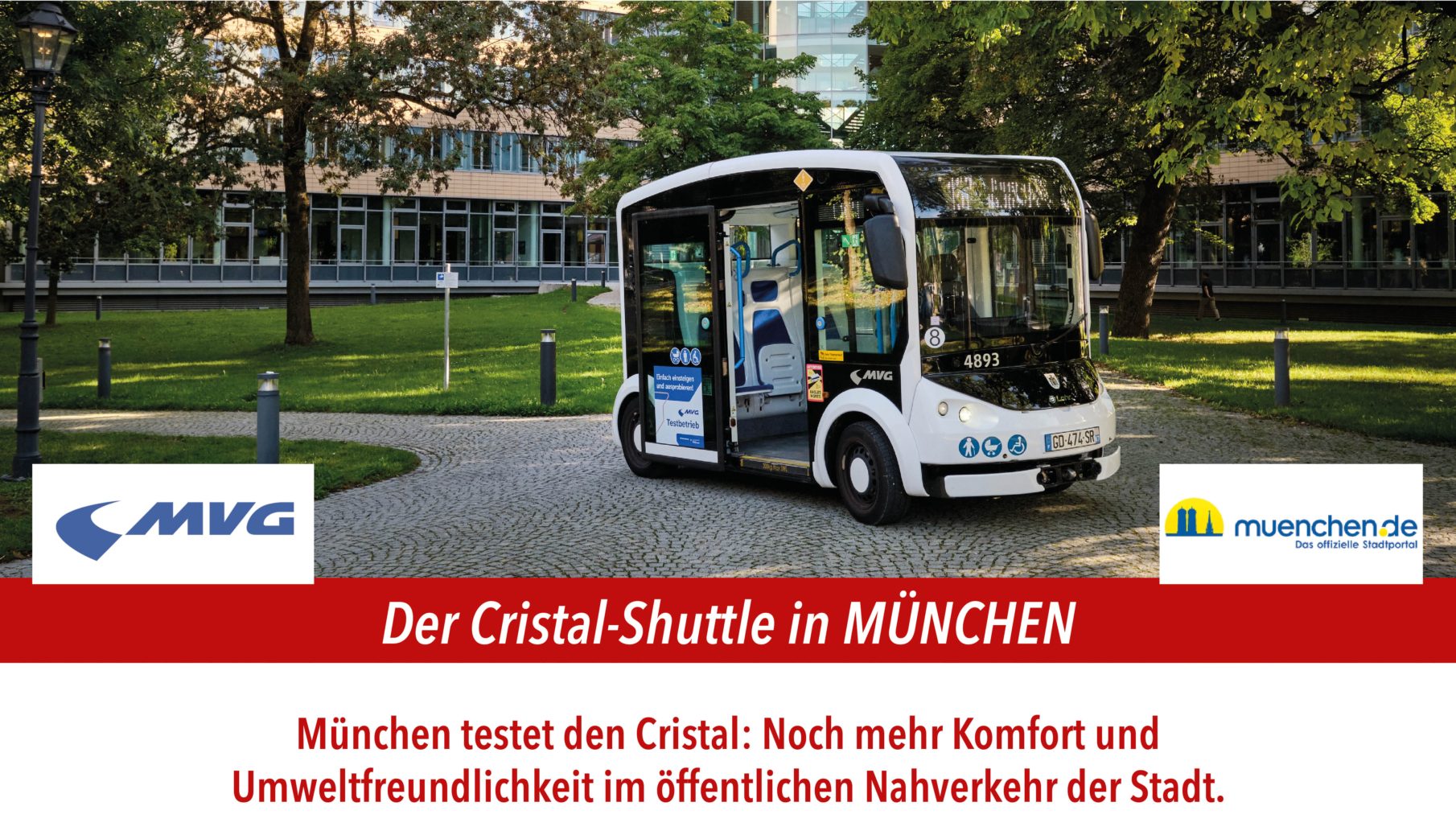 Der Cristal-Shuttle in München